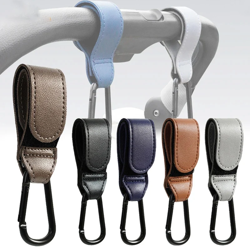 Travel Accessories With Baby - Kinderwagenhaak Mode PU Leer Verstelbare Kinderwagenhaak