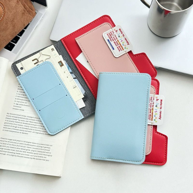 Travel Accessories Pouch For Women - Ins Kleurblok Paspoorthouder Multifunctionele reisportemonnee Kaartzakje