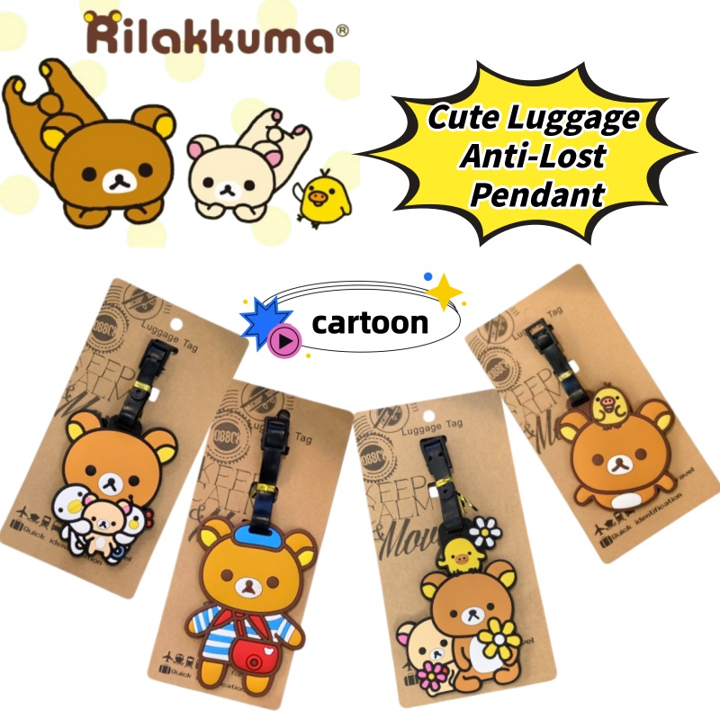Travel Accessories Gear - Rilakkuma Creatief Gepersonaliseerd Bagage-etiket Anti-Verlieshanger Schattig