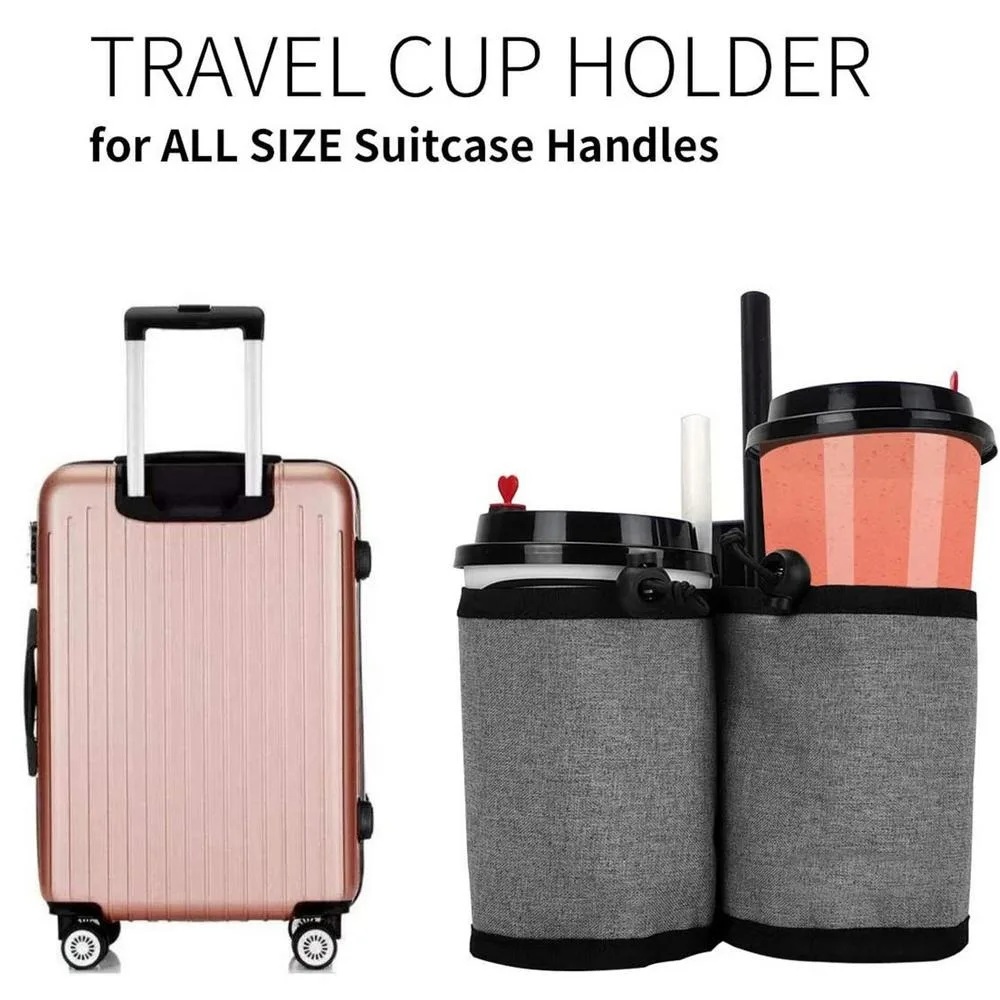 Travel Accessories Bottles - Nieuwe bagagehandgreep Waterfleshouder Tas Dubbele bekeropbergtas