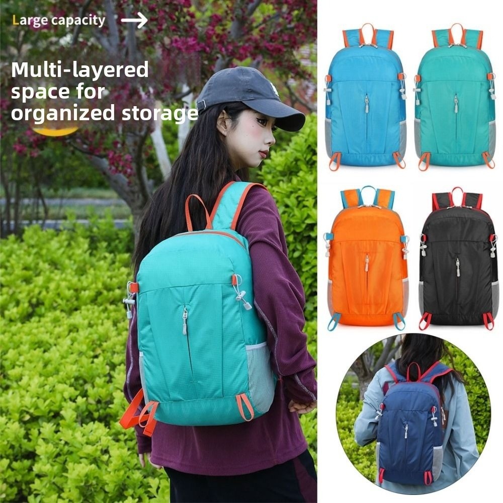 Packable Daypack Foldable - Nieuwe 20-35L opvouwbare rugzak Ultralichte opvouwbare