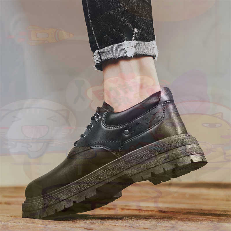 Travel Accessories To Buy - Donker natuurlijk leer Mode-sneakers Tennis Herensneakers