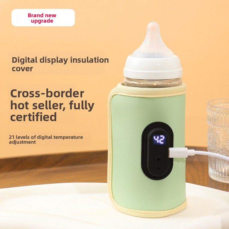 Travel Accessories Display - Draagbare Digitale Display Babyflessenwarmer USB Auto