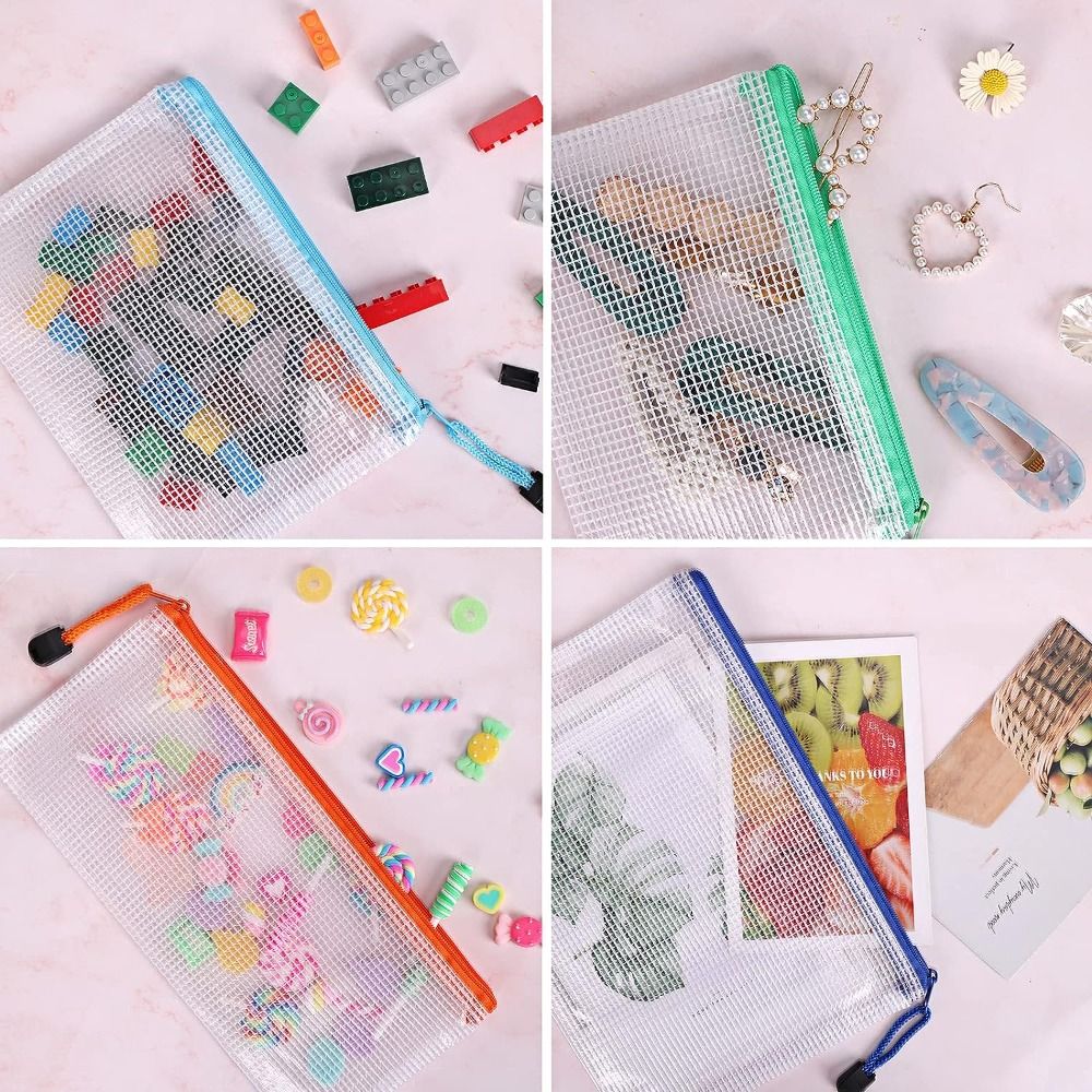 Document Organizer Folder - Cosmetische make-uptassen Mesh ritszakje Documentorganisator Bestandsmappen