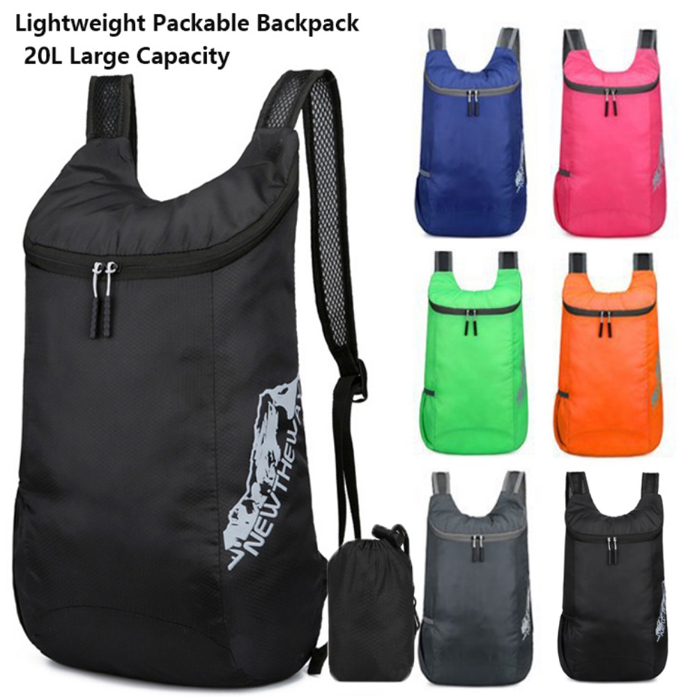 Packable Daypack Foldable - 20L Opvouwbare Rugzak Lichtgewicht Ultralicht Opvouwbare