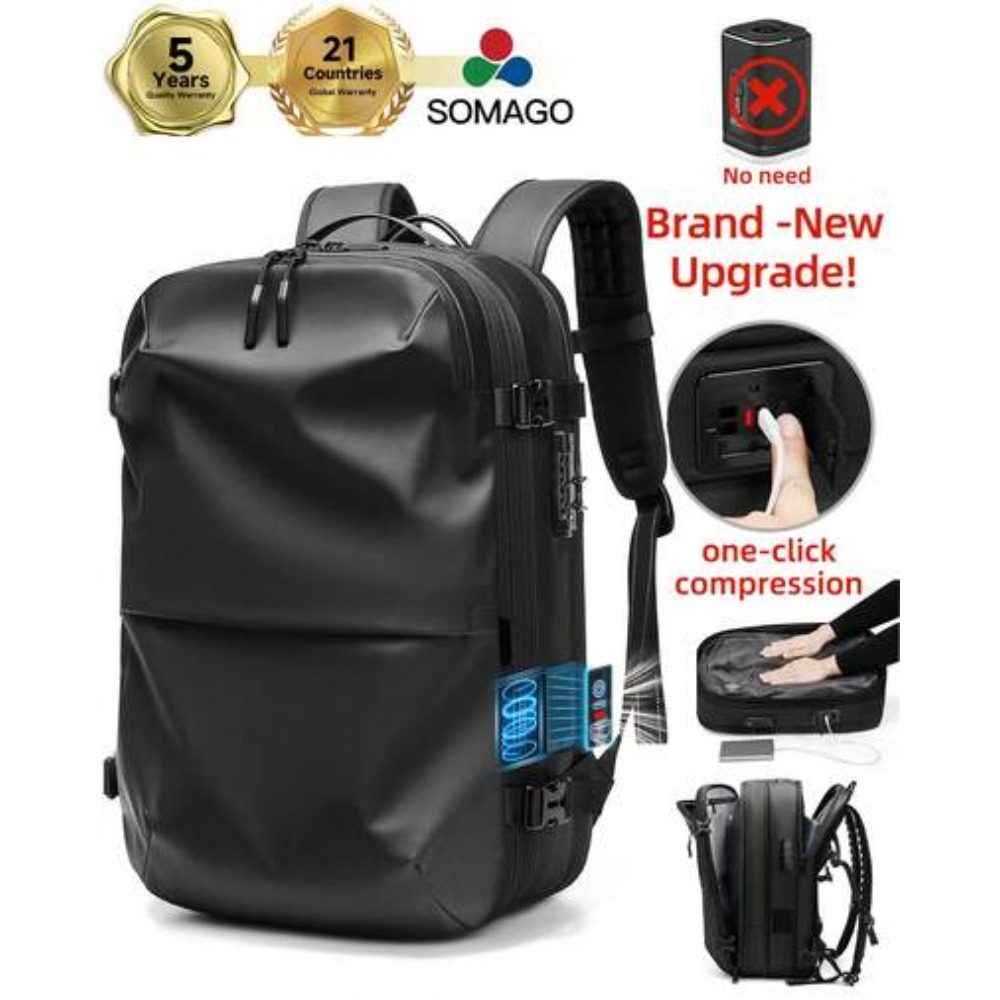 Compression Bag Vacuum - Eén-knops uitbreidbare vacuümcompressie rugzak 60L met