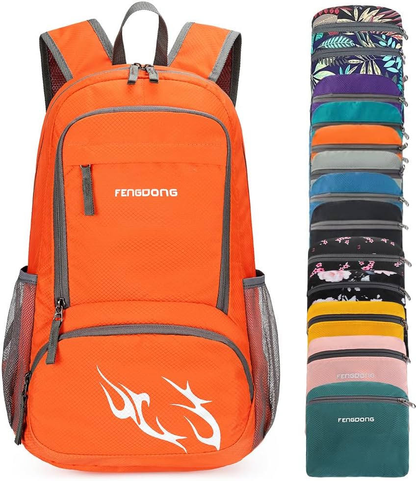Packable Daypack Foldable - FENGDONG 35L lichtgewicht opvouwbare waterdichte inpakbare