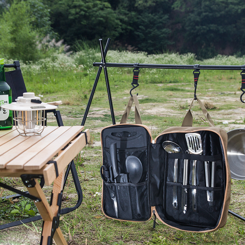 8-delige campingkeukenset met  - Travel Kitchen Accessories recensie en prijs