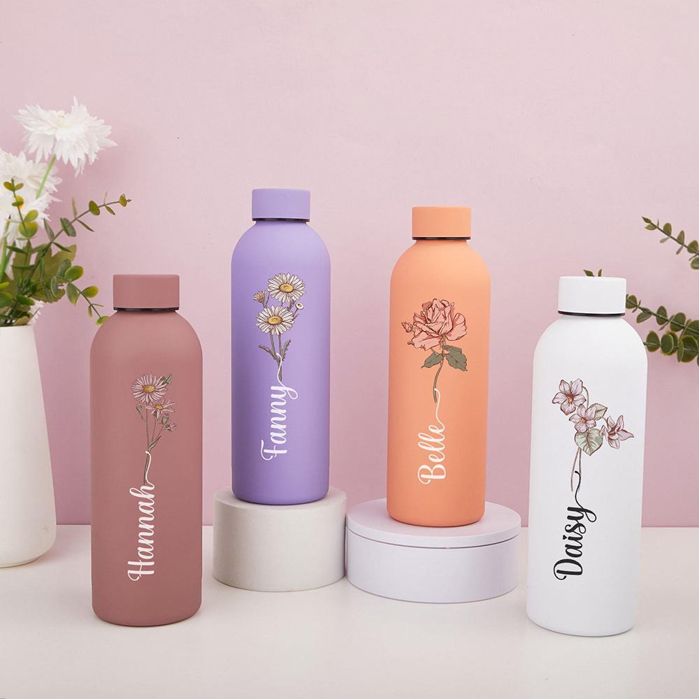 Geïsoleerde fles met bloemenpr - Travel Accessories Bottles recensie en prijs