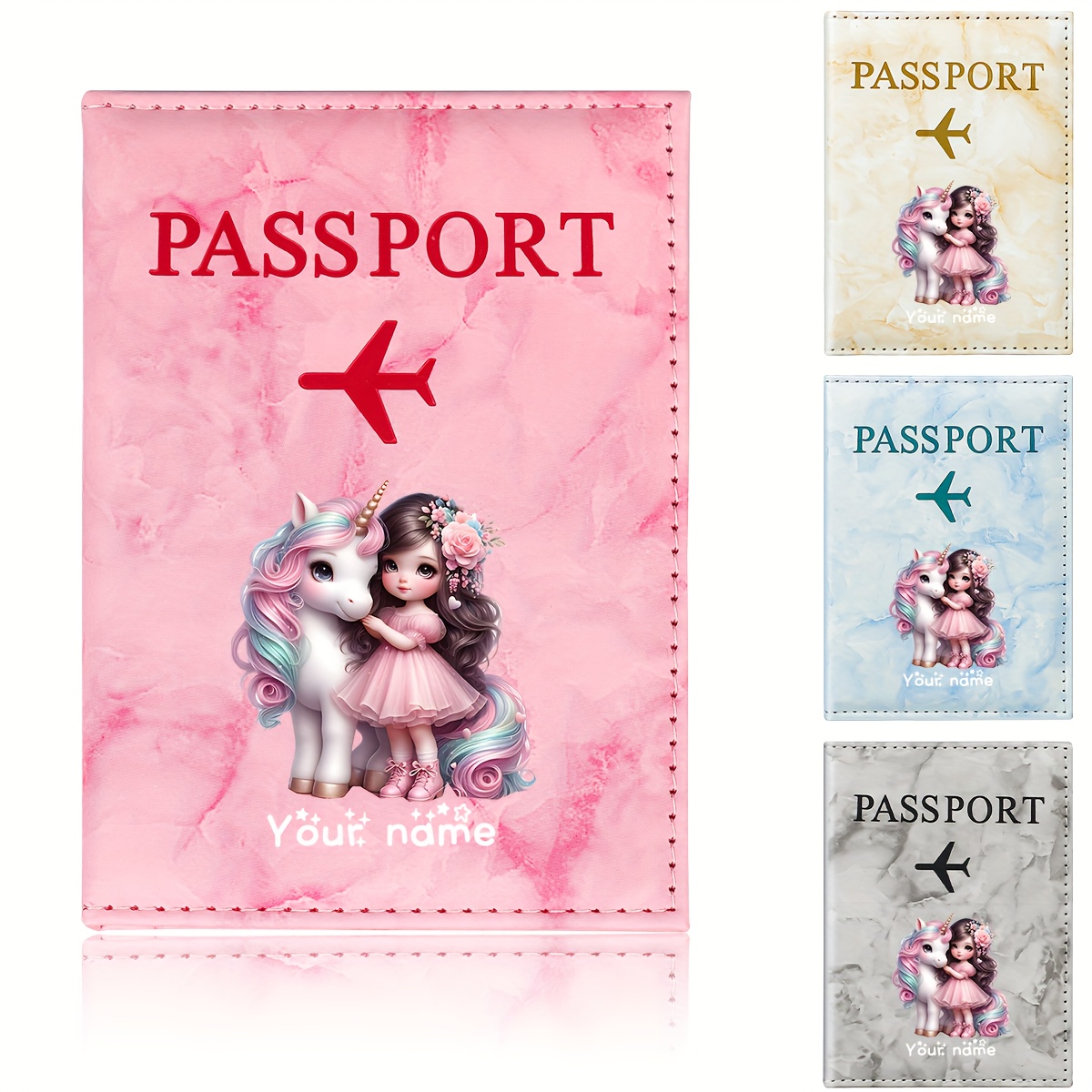 Unicorn Girl-patroon PU-paspoo - Travel Accessories Plane recensie en prijs