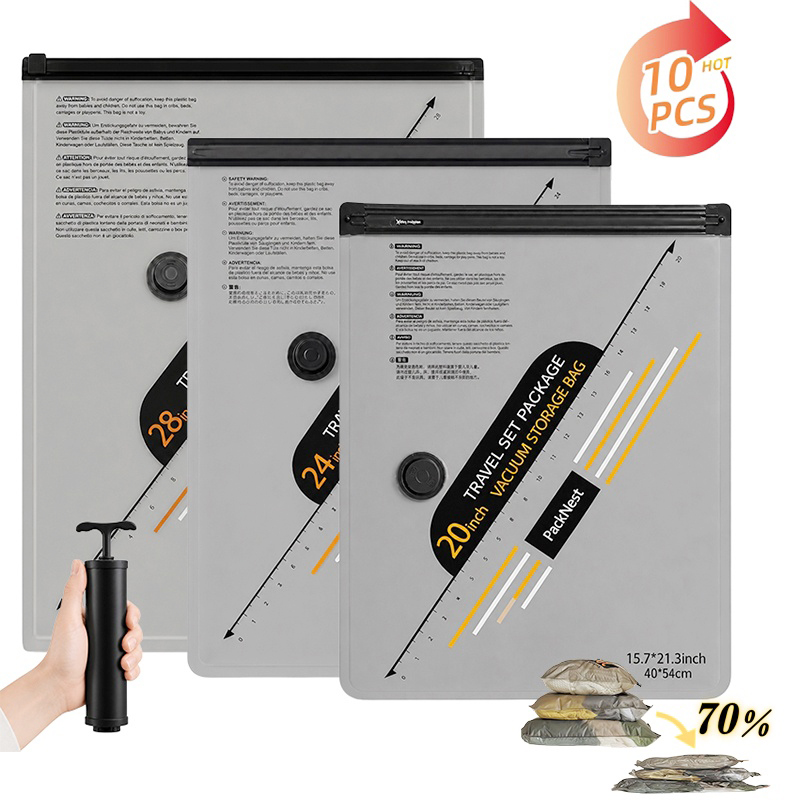 10 stuks vacuüm opbergzakken m - Compression Bag Vacuum recensie en prijs